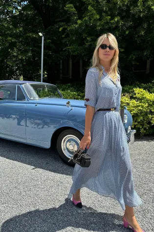 Юбка-макси с защипами