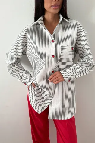 Рубашка свободного кроя