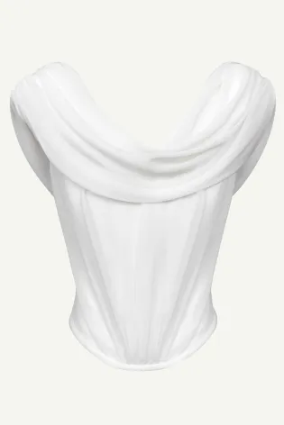 Топ с качелью и драпировкой на полочке