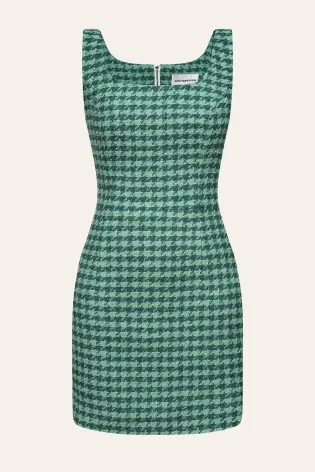 Платье-сарафан из твидовой ткани