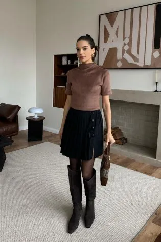 Юбка-мини плиссе