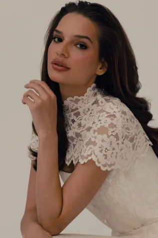 Мини кейп из кружева