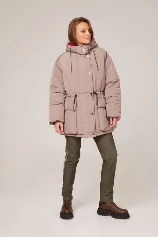 Парка утепленная с капюшоном