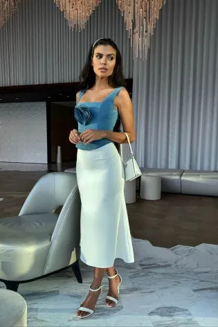 Юбка-миди из вискозы