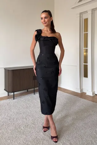 Юбка-миди прямая из джинсы