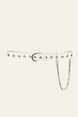 Ремень кожаный с серебряной фурнитурой