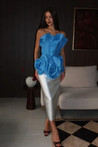 Юбка-макси прямая