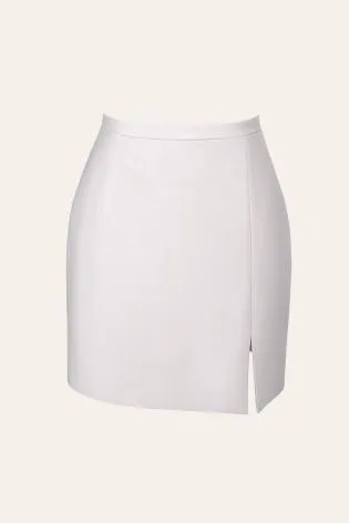 Юбка - мини с разрезом