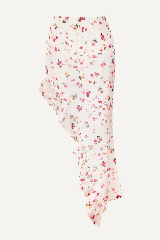 Юбка асимметричная с воланом