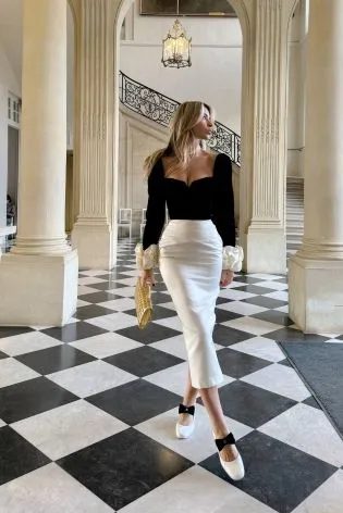 Юбка-макси прямая из атласа