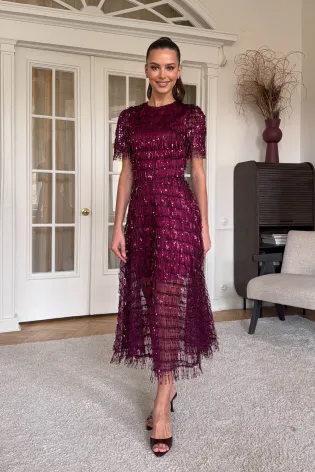 Платье-дождик с пайетками