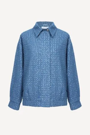 Куртка бомбер из джинсы