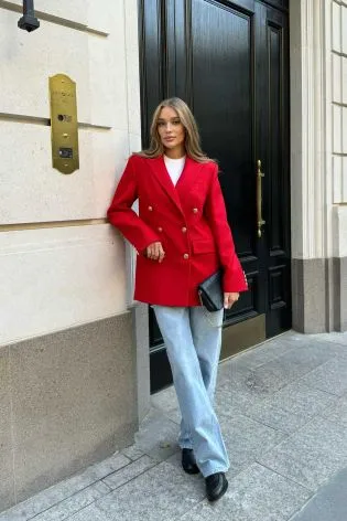 Пальто укороченное двубортное 