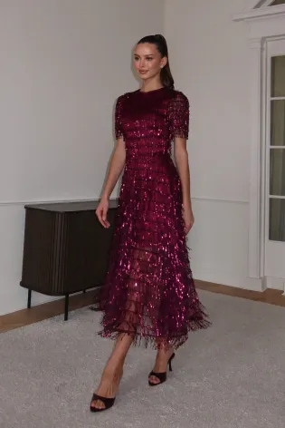 Платье-дождик с пайетками