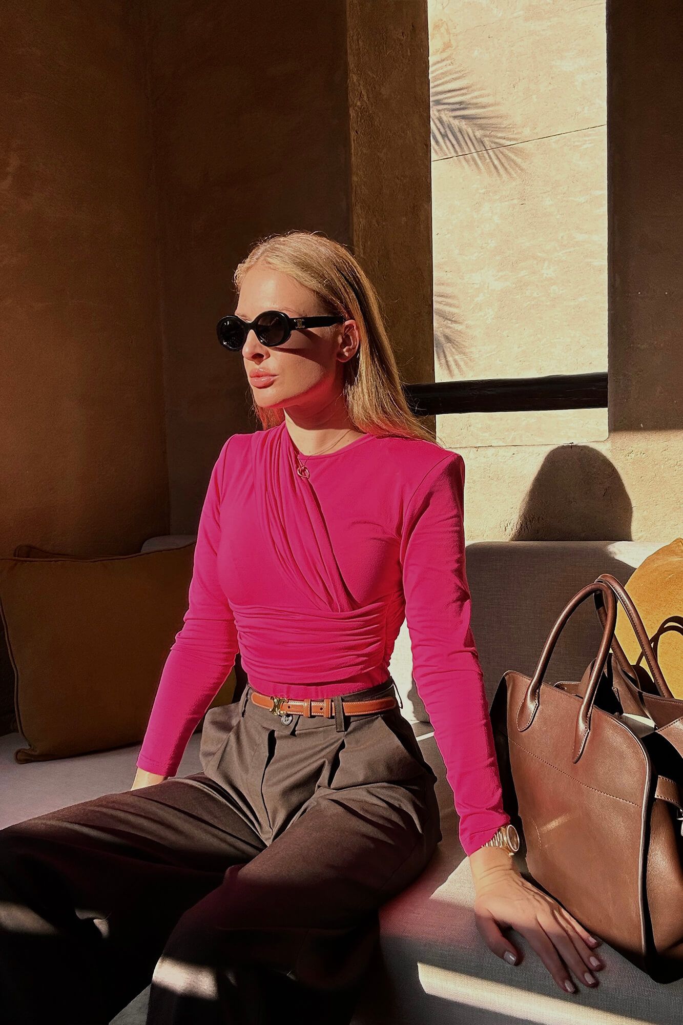 Боди из трикотажа с драпировкой 16000₽