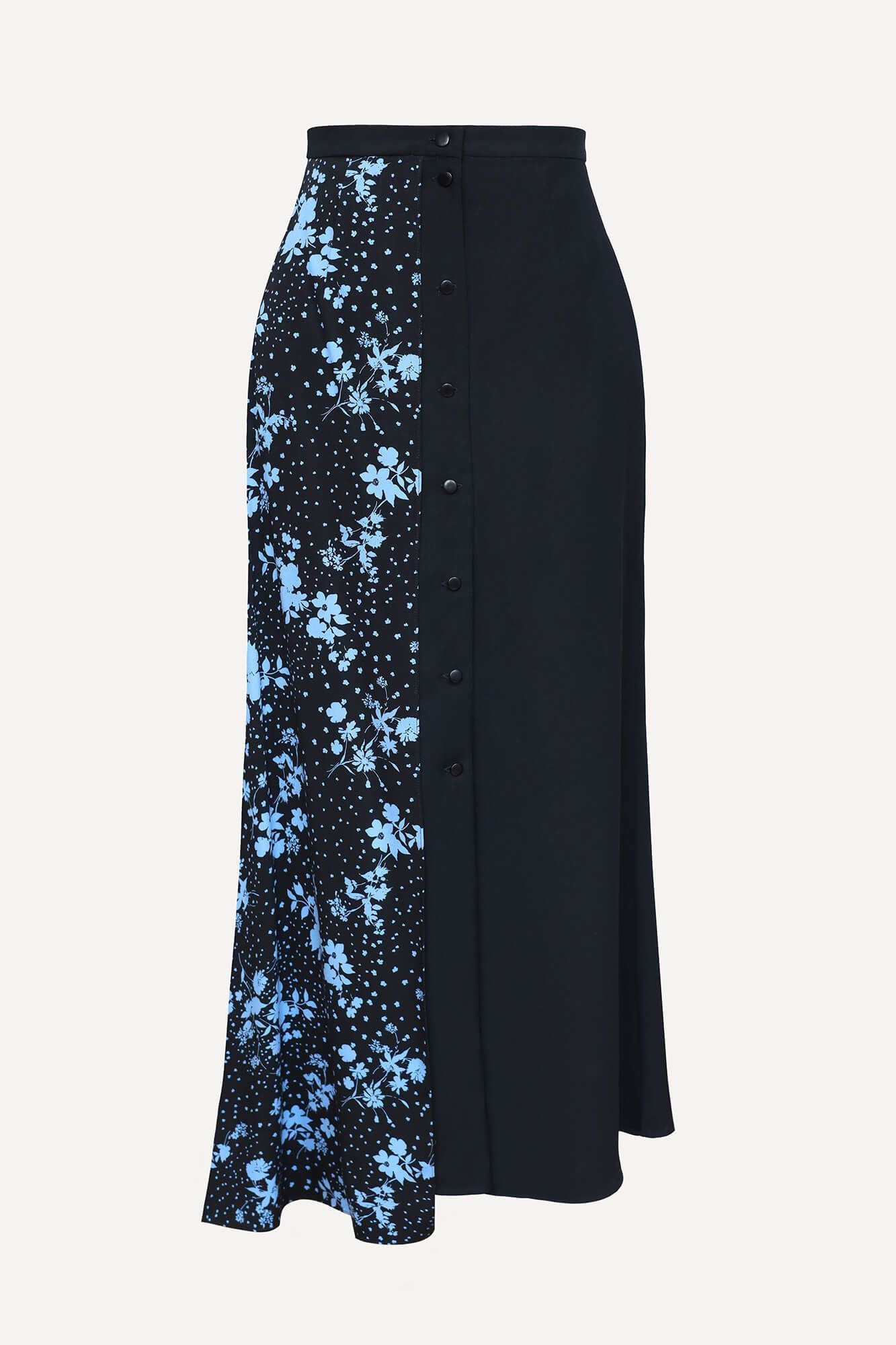 

Юбка-миди на пуговицах, Черный, Юбка-миди на пуговицах