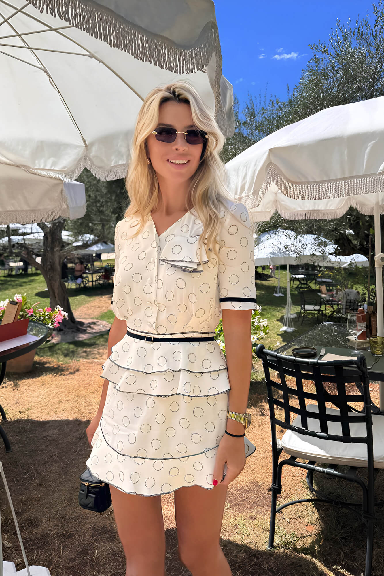 

Платье- мини с баской и контрастными кантами, Айвори, Платье- мини с баской и контрастными кантами