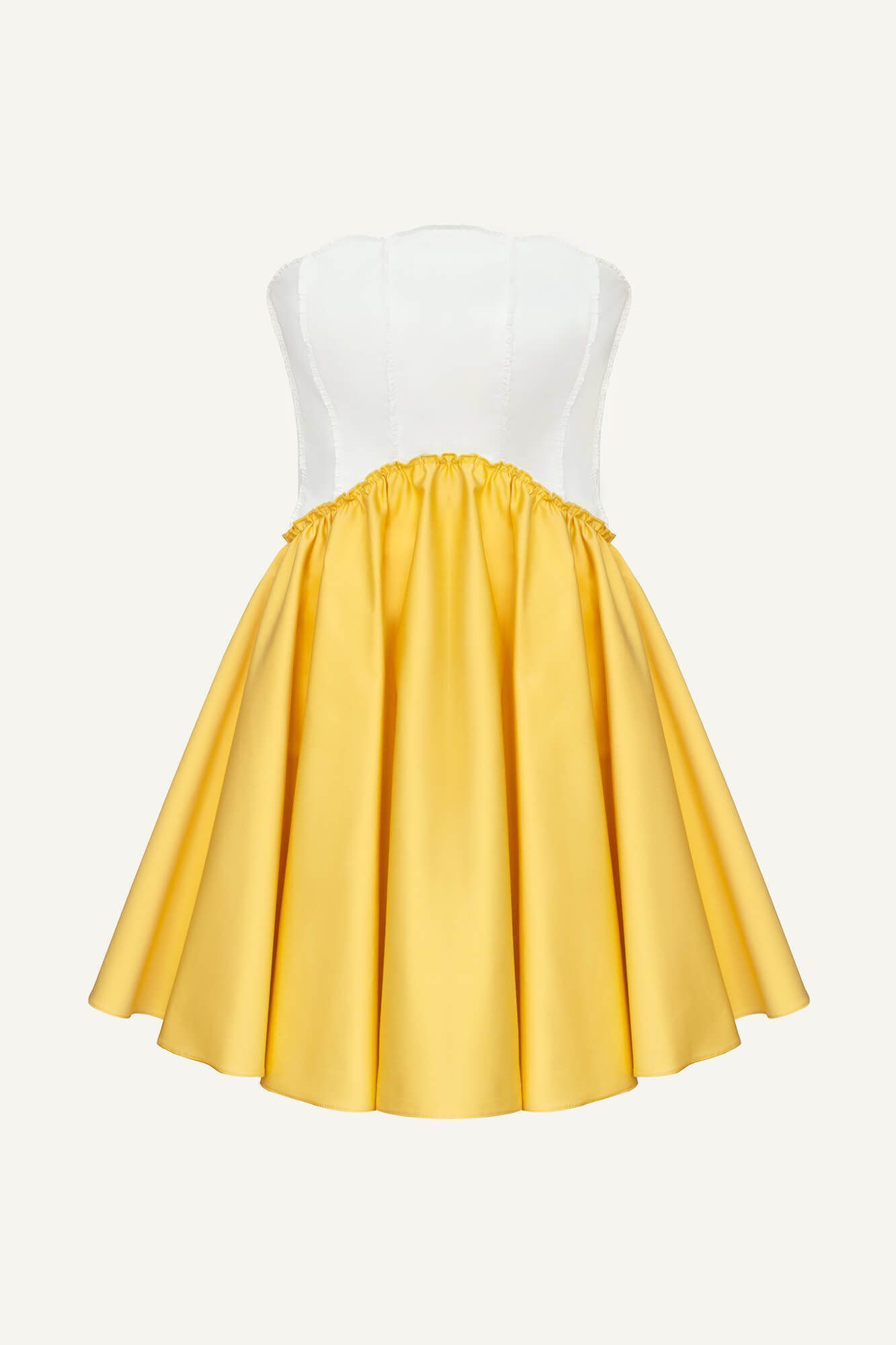 Платье-мини отрезное по линии талии и юбка со сборкой 25500₽