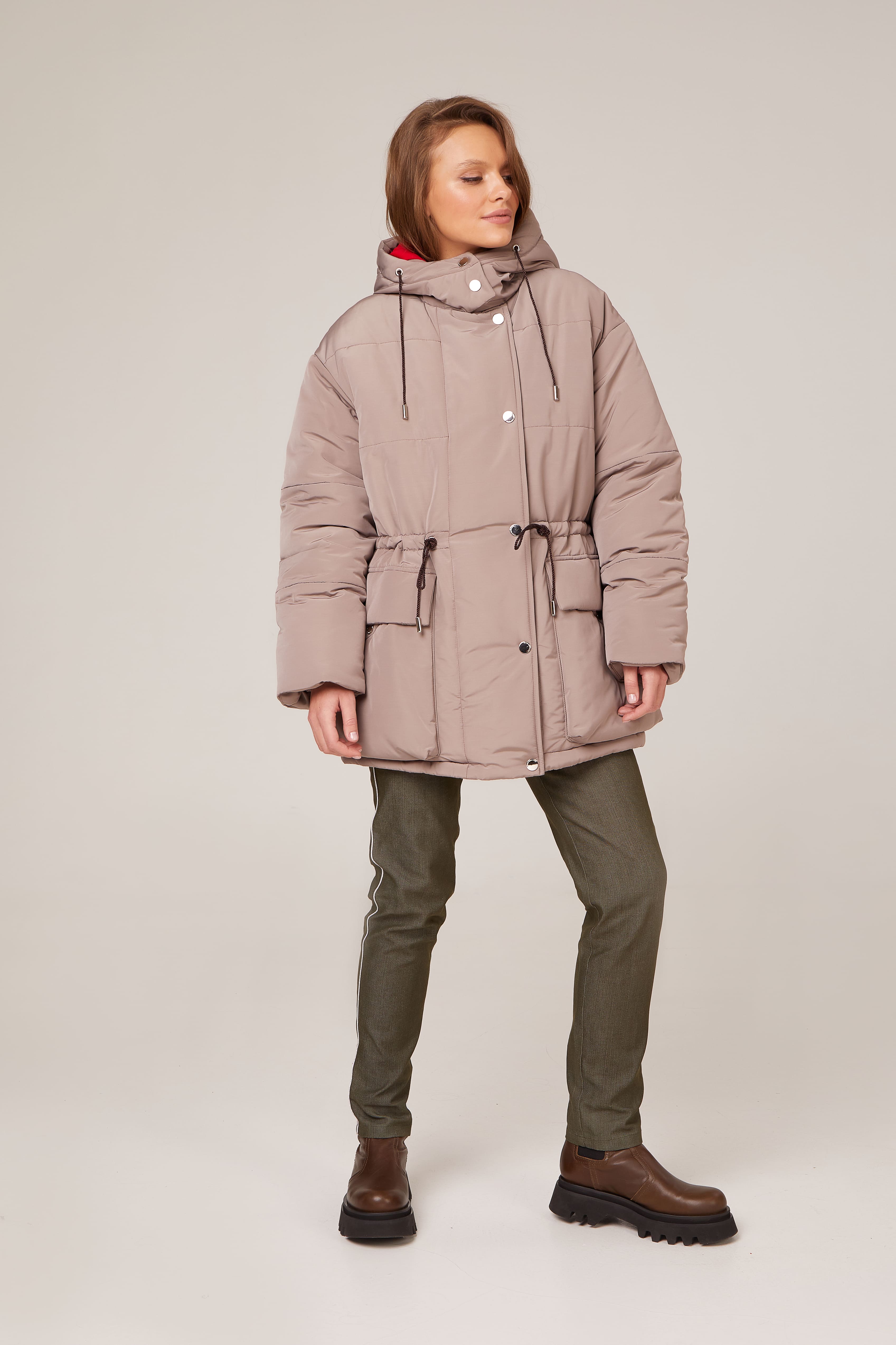 

Парка утепленная с капюшоном, Кофе, Парка утепленная с капюшоном