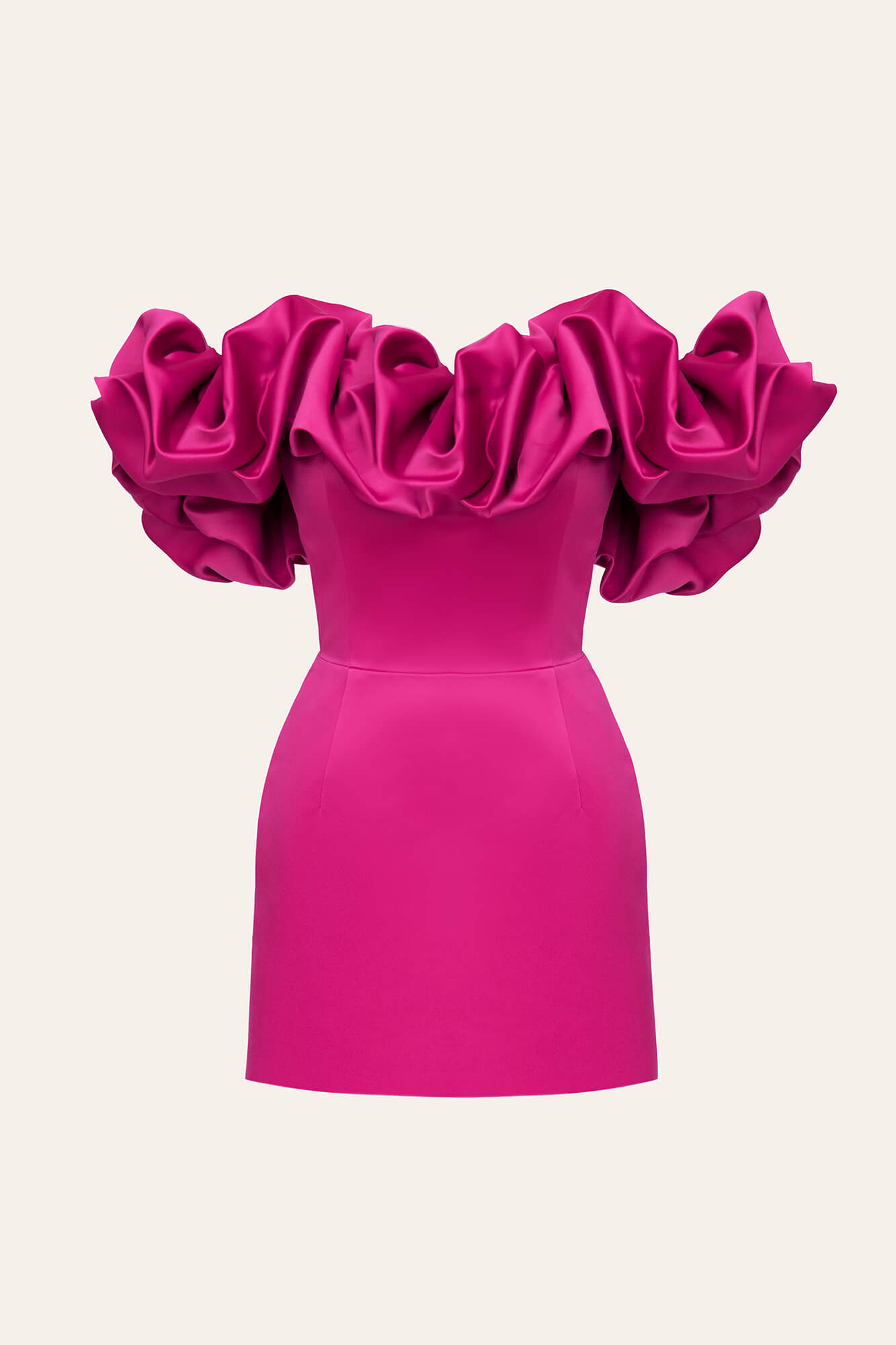 Платье-мини со сборкой Безе 26300₽