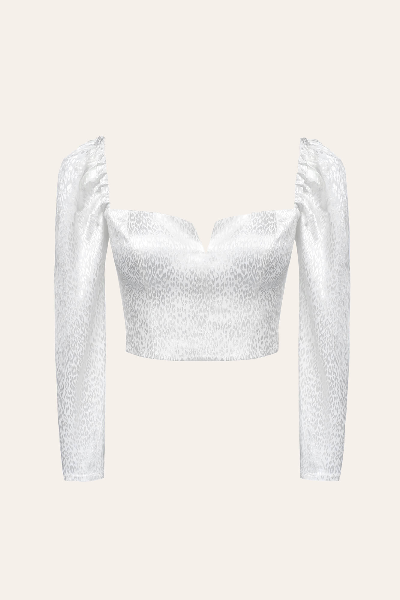 Кроп-топ с длинным рукавом и V-образным вырезом 18500₽