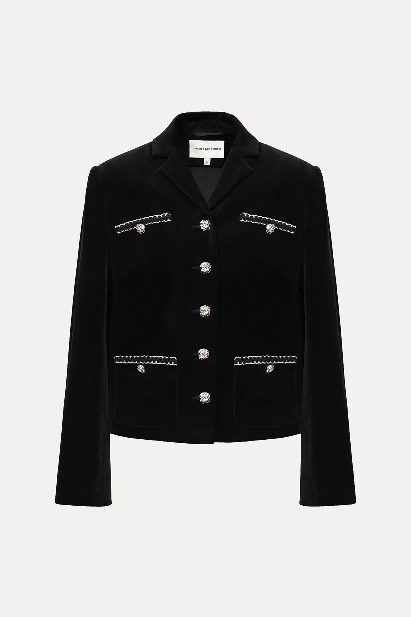 Жакет однобортный из бархата 28000₽