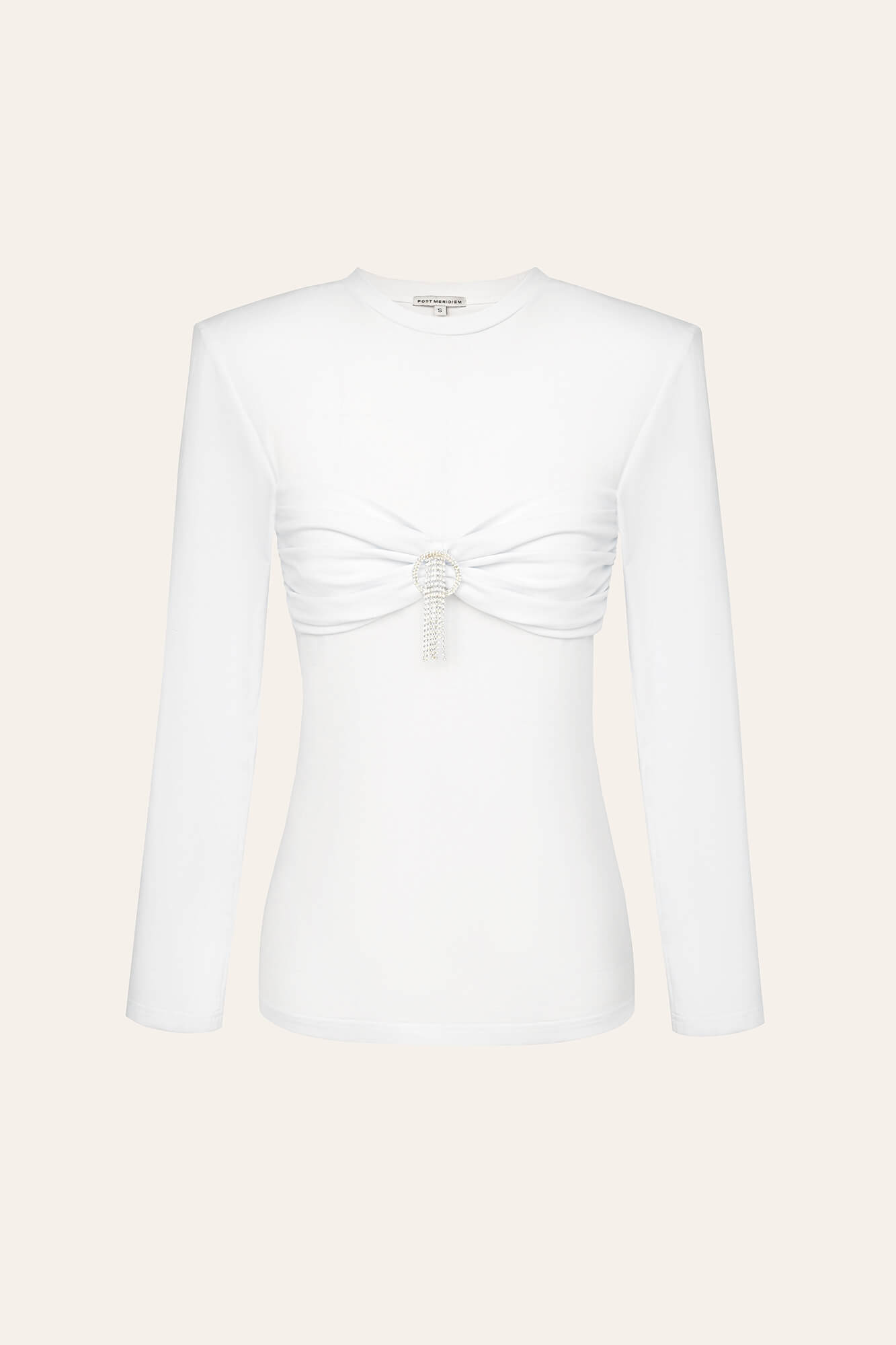 Лонгслив из трикотажа со сборкой на груди 12500₽