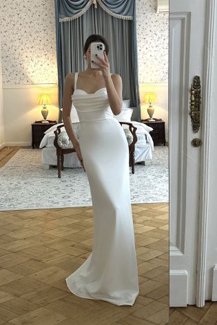 Платье - макси со сборкой на лифе